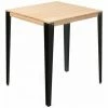 Bon marché 🤩 Table Mange Debout Lunds 80X80x110cm Noir-Naturel. Box Furniture - Noir 🔔 -Table haute Boutique 60724063 1
