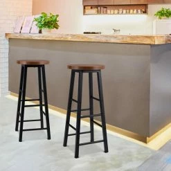 Le moins cher ❤️ NOVA Définir 2 Tabourets De Bar Style En Bois Rustique Différentes Couleurs Couleur : Hêtre ⌛ 7 Le moins cher ❤️ NOVA Définir 2 Tabourets De Bar Style En Bois Rustique Différentes Couleurs Couleur : Hêtre ⌛ -Table haute Boutique 60806325 2