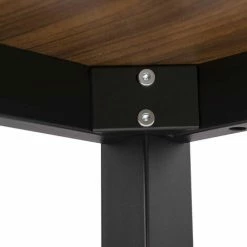 Vente flash ✨ NOVA Table Haute Moderne De La Structure En Métal De Bar Et Du Bois Différentes Couleurs Couleur : Noir Et Hêtre 😉 -Table haute Boutique 60807293 4