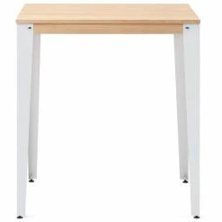 Meilleure affaire 👏 Table Mange Debout Lunds 80X80x110cm Blanc-Naturel. Box Furniture - Blanc 😉 7 Meilleure affaire 👏 Table Mange Debout Lunds 80X80x110cm Blanc-Naturel. Box Furniture - Blanc 😉 -Table haute Boutique 60809677 2
