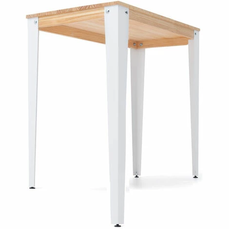 Coupon 🎉 Table Mange Debout Lunds 70X70x110cm Blanc-Naturel. Box Furniture - Blanc 💯 5 Coupon 🎉 Table Mange Debout Lunds 70X70x110cm Blanc-Naturel. Box Furniture - Blanc 💯 – Image 3