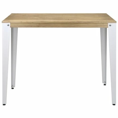 Meilleure affaire 😉 Table Mange Debout Lunds 70X110x110cm Blanc-Vieilli. Box Furniture - Blanc 👏 4 Meilleure affaire 😉 Table Mange Debout Lunds 70X110x110cm Blanc-Vieilli. Box Furniture - Blanc 👏 – Image 2