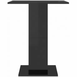 Les meilleures critiques de 💯 FIMEI Table De Bistro Noir Brillant 60x60x75 Cm Aggloméré ✨ -Table haute Boutique 60965824 5
