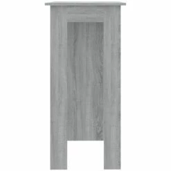 Le moins cher 🎁 FIMEI Table De Bar Avec étagère Sonoma Gris 102x50x103,5 Cm Aggloméré 🔥 -Table haute Boutique 60968546 4