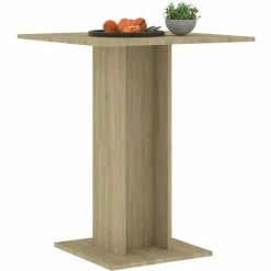 Les meilleures critiques de 🔥 FIMEI Table De Bistro Chêne Sonoma 60x60x75 Cm Aggloméré 🎁 -Table haute Boutique 60969434 3