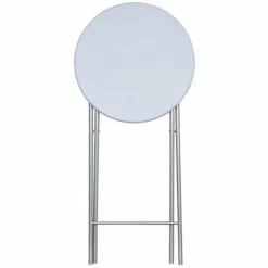 Meilleure affaire 🧨 FIMEI Table De Bar 4 Pcs Avec Dessus De Table En MDF Blanc ✔️ -Table haute Boutique 60971406 3