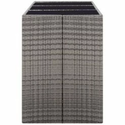 Sortie 🔥 FIMEI Meuble De Bar De Jardin 7 Pcs Et Coussins Résine Tressée Gris 🎉 11 Sortie 🔥 FIMEI Meuble De Bar De Jardin 7 Pcs Et Coussins Résine Tressée Gris 🎉 -Table haute Boutique 60972357 5