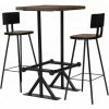 Budget 🎉 SUPERMARKET Mobilier De Bar Bois De Récupération Massif 3 Pcs 🧨 2 Budget 🎉 SUPERMARKET Mobilier De Bar Bois De Récupération Massif 3 Pcs 🧨 -Table haute Boutique 61303943 1