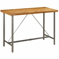 Meilleure vente ⭐ SUPERMARKET Table De Bar Teck Recyclé Massif 150 X 70 X 106 Cm 🌟
