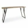 Sortie 🎁 WEBMARKETPOINT Table De Bar Style Industriel Blocks 200x54 Cm ❤️ -Table haute Boutique 61309093 1