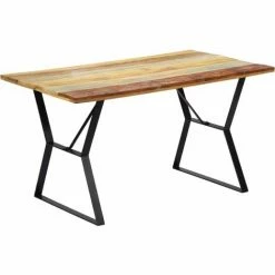 Acheter 🥰 FIMEI Table De Salle à Manger 140x80x76cm Bois De Récupération Massif 😉