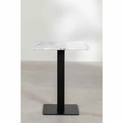 Tout neuf 🎉 Table De Bar Carrée En Marbre Chick SKLUM Marbre NOIR - ↔60 Cm NOIR Blanc 🥰 -Table haute Boutique 61483789 3