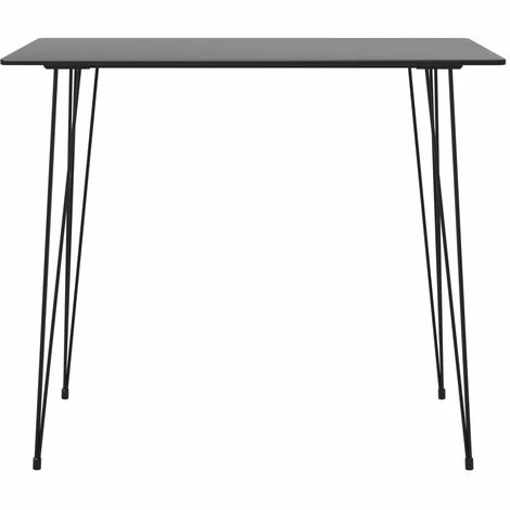 Nouveau ⌛ NOVA Table De Bar En MDF Et En Métal De Cuisine Moderne Banque Différentes Couleurs Table De Bar Noir 120x60x105 Cm 😉 4 Nouveau ⌛ NOVA Table De Bar En MDF Et En Métal De Cuisine Moderne Banque Différentes Couleurs Table De Bar Noir 120x60x105 Cm 😉 – Image 2