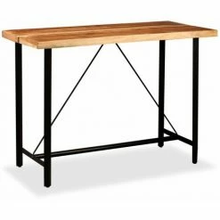 Coupon 🌟 NOVA Ensemble De Table De Bar Avec Acacia Solide Et Selles De Récupération En Bois Divers Pièces Ensemble De Bar 7 Pcs Bois D'acacia Massif Et De Récupération ⭐ -Table haute Boutique 63489612 2