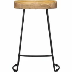 Promo ⌛ SUPERMARKET Tabourets De Bar Gavin 2 Pcs Bois De Manguier Massif SUHB-247837 🎉 -Table haute Boutique 63651241 3