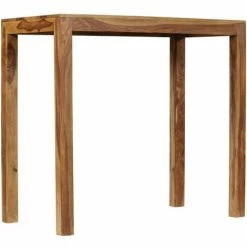 Meilleur prix ❤️ SUPERMARKET Table De Bar Bois De Sesham Massif 118 X 60 X 107 Cm 💯 -Table haute Boutique 63651654 4