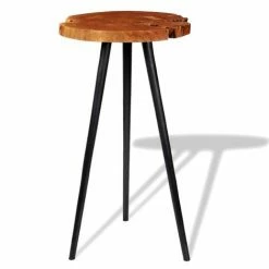 De gros 👍 SUPERMARKET Table De Bar Bois D'acacia Massif (55-60) X 110 Cm ⭐ -Table haute Boutique 63656907 5