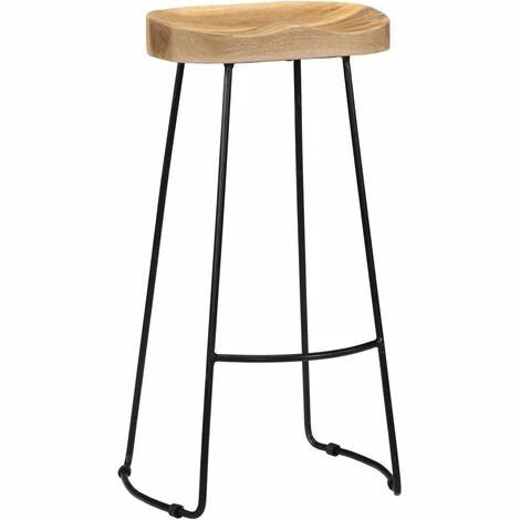 Nouveau ⌛ SUPERMARKET Tabourets De Bar Gavin 2 Pcs Bois De Manguier Massif SUHB-247838 ❤️ 4 Nouveau ⌛ SUPERMARKET Tabourets De Bar Gavin 2 Pcs Bois De Manguier Massif SUHB-247838 ❤️ – Image 2