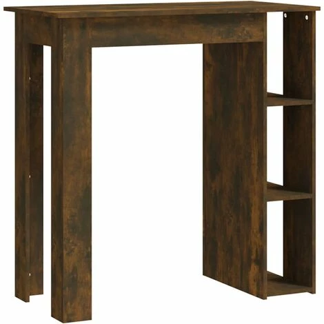 Top 10 ✔️ SUPERMARKET Table De Bar Avec étagère Chêne Fumé 102x50x103,5 Cm Aggloméré 👍 4 Top 10 ✔️ SUPERMARKET Table De Bar Avec étagère Chêne Fumé 102x50x103,5 Cm Aggloméré 👍 – Image 2