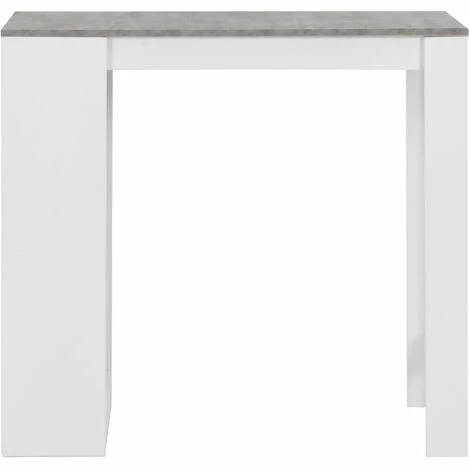 Budget 😉 SUPERMARKET Table De Bar Avec étagère Blanc 110x50x103 Cm SUHB-280214 🎁 4 Budget 😉 SUPERMARKET Table De Bar Avec étagère Blanc 110x50x103 Cm SUHB-280214 🎁 – Image 2