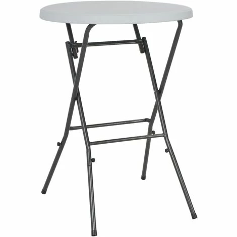 Budget 🧨 SUPERMARKET Table De Bar Pliante Blanc 80 X 110 Cm PEHD 👍 3 Budget 🧨 SUPERMARKET Table De Bar Pliante Blanc 80 X 110 Cm PEHD 👍
