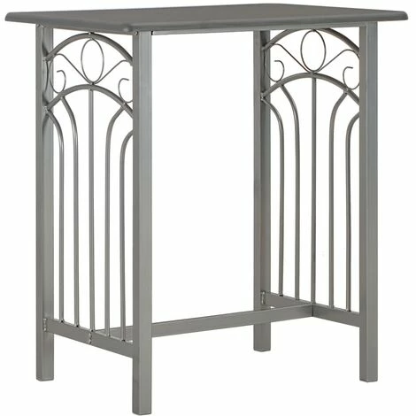 Nouveau 🛒 SUPERMARKET Ensemble De Bar 3 Pcs Bois Et Acier Anthracite 👍 4 Nouveau 🛒 SUPERMARKET Ensemble De Bar 3 Pcs Bois Et Acier Anthracite 👍 – Image 2