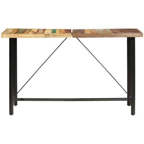 Remise 💯 FUHUIDATRADING Table De Bar 180x70x107 Cm Bois De Récupération Solide 😍 4 Remise 💯 FUHUIDATRADING Table De Bar 180x70x107 Cm Bois De Récupération Solide 😍 – Image 2