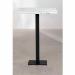Les meilleures critiques de 🎉 Table Haute Carrée De Bar En Marbre Chick SKLUM Marbre NOIR - NOIR Blanc 😀