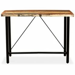 Bon marché ⌛ FUHUIDATRADING Ensemble De Bar 7 Pcs Bois Massif Recyclé ⌛ -Table haute Boutique 64520092 3