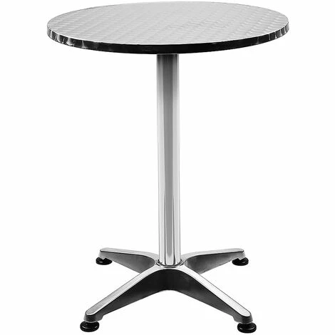 Grosses soldes 🔔 BATHRINS Table Bistro Haute De Bar Aluminium Ø60cm Réglage En Hauteur 70/110cm Argent 🛒 7 Grosses soldes 🔔 BATHRINS Table Bistro Haute De Bar Aluminium Ø60cm Réglage En Hauteur 70/110cm Argent 🛒 – Image 5
