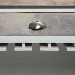 Bon marché 👏 EASY Meuble Bar 1tir Aleria, Blanc 😀 6 Bon marché 👏 EASY Meuble Bar 1tir Aleria, Blanc 😀 -Table haute Boutique 65778970 2