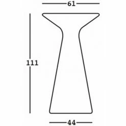 Vente flash ⌛ PLUST Table D'appoint Haute Ronde 111cm Pour Tabourets De Bar Extérieur Design Moderne Fade T2-H Plus | Couleur: Gris Foncé - Couleur De La Table: Blanc ✨ 11 Vente flash ⌛ PLUST Table D'appoint Haute Ronde 111cm Pour Tabourets De Bar Extérieur Design Moderne Fade T2-H Plus | Couleur: Gris Foncé - Couleur De La Table: Blanc ✨ -Table haute Boutique 65877913 5