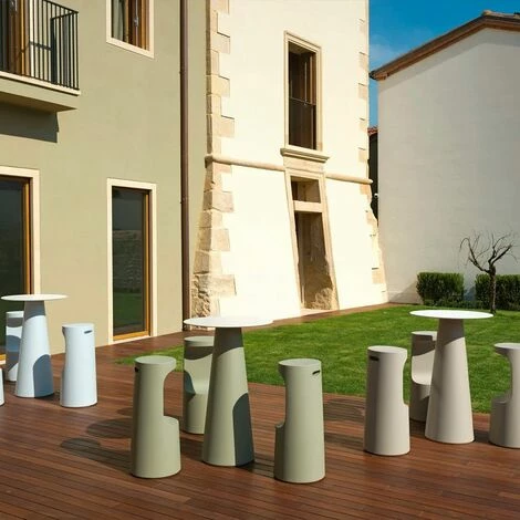 Meilleur prix 🔥 PLUST Table D'appoint Haute Ronde Pour Tabourets De Bar Diamètre 60cm Design Moderne Fura T1-H | Couleur: Vert Foncé - Couleur De La Table: Noir ❤️ 6 Meilleur prix 🔥 PLUST Table D'appoint Haute Ronde Pour Tabourets De Bar Diamètre 60cm Design Moderne Fura T1-H | Couleur: Vert Foncé - Couleur De La Table: Noir ❤️ – Image 4