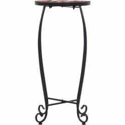 Acheter ✨ DOC&ET² Tables Mosaïque 3 Pcs Terre Cuite Et Blanc Céramique - Brun ⌛ -Table haute Boutique 67315527 4