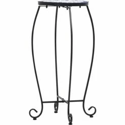 Le moins cher ❤️ DOC&ET² Tables Mosaïque 3 Pcs Bleu Et Blanc Céramique - Bleu 😉 -Table haute Boutique 67316718 4