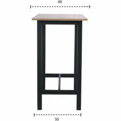 Vente flash ✔️ AUTRES KALI Table De Bar Placage Chene Avec Piétement En Acacia Massif - L 120 X P 60 X H 105 Cm 🔥 11 Vente flash ✔️ AUTRES KALI Table De Bar Placage Chene Avec Piétement En Acacia Massif - L 120 X P 60 X H 105 Cm 🔥 -Table haute Boutique 67422324 5