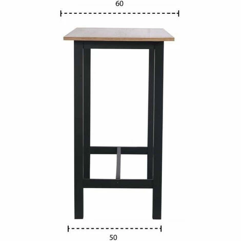 Vente flash ✔️ AUTRES KALI Table De Bar Placage Chene Avec Piétement En Acacia Massif - L 120 X P 60 X H 105 Cm 🔥 7 Vente flash ✔️ AUTRES KALI Table De Bar Placage Chene Avec Piétement En Acacia Massif - L 120 X P 60 X H 105 Cm 🔥 – Image 5