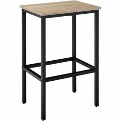 Nouveau 💯 TECTAKE Ensemble De Bar Inverness - Ensemble De Bar, Ensemble De Table De Bar, Ensemble De Table De Bistrot - Bois Clair Industriel 🤩 -Table haute Boutique 67432386 4