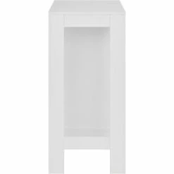 Nouveau 👍 MAISONCHIC Table De Bar Table Haute Avec étagère Blanc 110x50x103 Cm 😉 9 Nouveau 👍 MAISONCHIC Table De Bar Table Haute Avec étagère Blanc 110x50x103 Cm 😉 -Table haute Boutique 67652596 3