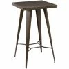 Le moins cher ⭐ RENDEZ VOUS DéCO Table De Bar Indus En Métal - Gris 🤩 -Table haute Boutique 8328881 1