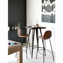 Le moins cher ⭐ RENDEZ VOUS DéCO Table De Bar Indus En Métal - Gris 🤩 -Table haute Boutique 8328881 3