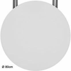 Le moins cher 🎁 TECTAKE Mange Debout Pliant Plateau En Plastique 80 Cm X 80 Cm X 110 Cm En Acier Gris - Blanc ✔️ -Table haute Boutique 8465917 4