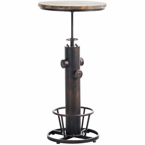 Top 10 😉 DéCOSHOP26 Table Haute Table De Bar Style Industriel Hauteur Réglable Repose-pieds Bronze - Noir 👍 3 Top 10 😉 DéCOSHOP26 Table Haute Table De Bar Style Industriel Hauteur Réglable Repose-pieds Bronze - Noir 👍