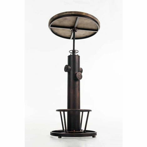 Top 10 😉 DéCOSHOP26 Table Haute Table De Bar Style Industriel Hauteur Réglable Repose-pieds Bronze - Noir 👍 5 Top 10 😉 DéCOSHOP26 Table Haute Table De Bar Style Industriel Hauteur Réglable Repose-pieds Bronze - Noir 👍 – Image 3